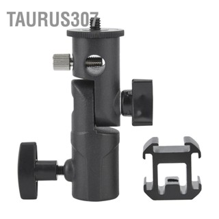 Taurus307 หมุน Tri Hot Shoe Mount Adapter Flash Light Stand Holder Bracket E Support