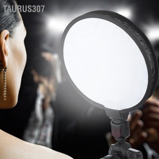 Taurus307 40 ซม. แบบพกพาพับได้ทรงกลม Speedlite Softbox Diffuser สำหรับไฟแฟลชกล้อง