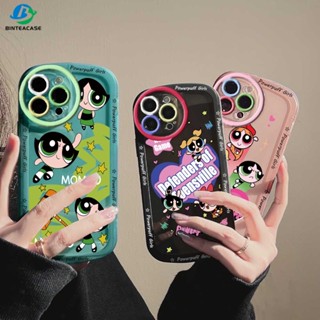 เคสโทรศัพท์ซิลิโคน แบบนิ่ม ลายการ์ตูน PowerpuffGirls ไล่โทนสี สําหรับ Samsung A14 A04 A04S A13 A02S A03 A03S A30S A11 12 51 30 A50 A52 A20S M11 M12 J7 Pro J7 Prime J4 Plus