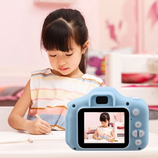 Nice photo Children Digital Camera HD Cartoon Photographyable Rechargeable Mini Toy Birthday Gift Blue