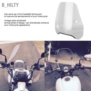 B_HILTY Universal Motorcycle Windshield Retro Style Wind Deflector Windscreen Front headlight Fairing Part