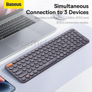 Baseus คีย์บอร์ดไร้สายบลูทูธ 2.4GHz USB ตัวรับสัญญาณนาโน เชื่อมต่อได้หลายแบบ แบบพกพา