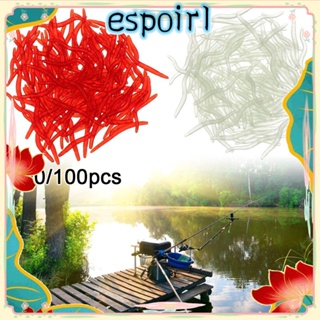 Espo เหยื่อตกปลาซิลิโคน รูปกุ้งเสมือนจริง 50 100 ชิ้น