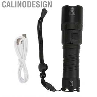 Calinodesign Flashlight Aluminium Alloy IPX4  High Brightness USB Charging