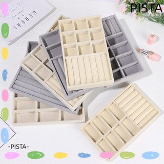 Pista กล่องเครื่องประดับ ถาดหมุนได้ สําหรับเดินทาง