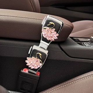 Cute Car Seat Belt Locking Device Pick Head Insert Safety Belt Lock Buckle Bayonet Plug with Connector Extension Holder Car seat belt supplies car interior accessories