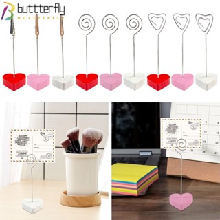 Buttterfly แคลมป์ขาตั้งไม้ ทรงสี่เหลี่ยม ตัวเลข และตัวเลข สําหรับวางการ์ด ตกแต่งโต๊ะ วันฮาโลวีน