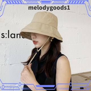 Melodygoods1 หมวกบักเก็ต กันแดด สไตล์ฮิปฮอป เหมาะกับชายหาดกลางแจ้ง แฟชั่นฤดูร้อน