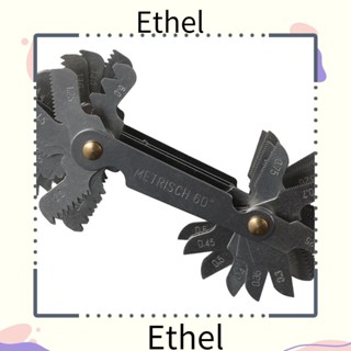 Ethel1 เกจวัดระยะเกลียว สเตนเลส 55 องศา และ 60 องศา และอิมพีเรียล และเกจสกรู US ทนทาน