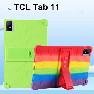 เคสซิลิโคน กันกระแทก พร้อมขาตั้ง สําหรับ TCL TAB 11 TCL NXTPAPER 11 TCLTAB11 NXTPAPER11 case