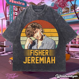 เสื้อยืด โอเวอร์ไซซ์ พิมพ์ลาย Wimtwentysix "jeremiah fisher retro" | เสื้อยืด สไตล์วินเทจ