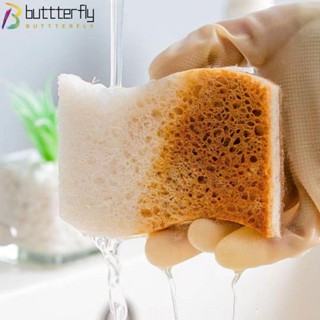 Buttterfly ฟองน้ําขัดทําความสะอาด ย่อยสลายได้ เป็นมิตรกับสิ่งแวดล้อม ทนทาน ใช้ซ้ําได้ 4.33x2.76x0.8 นิ้ว 9 ชิ้น