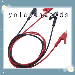 Yola คลิปปากจระเข้ สีแดง สีดํา 1000V 10A อุปกรณ์เสริมเครื่องดนตรีดิจิทัล 39 นิ้ว 1 เมตร 2 ชิ้น