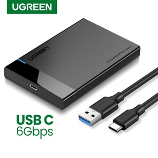 Ugreen เคสอะแดปเตอร์ฮาร์ดดิสก์ 2.5 HDD SSD SATA เป็น USB 3.1 สําหรับดิสก์ HDD Type USB C Enclosure UASP