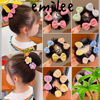 Emilee เครื่องม้วนผมหัวบอล, ผ้าโบว์ ดอกไม้ โบ ผม , เครื่องประดับผมน่ารัก เครื่องมือจัดแต่งทรงผม คอยล์ สิ่งประดิษฐ์ผม เด็กผู้หญิง