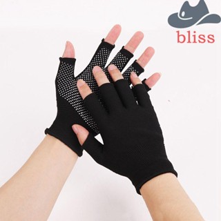 Bliss ถุงมือกีฬา ยืดหยุ่น บาง กันลม ปีนเขา ป้องกันแสงแดด สีพื้น กันลื่น สําหรับผู้ชาย