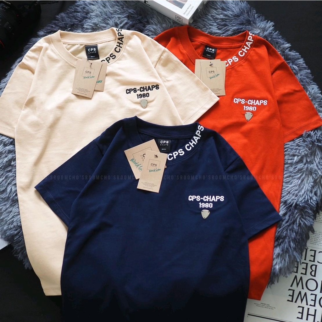 เสื้อยืด งานปัก~งานป้าย ปิ้กเหล็ก ผ้าคอตตอน ทรงตรงใส้ได้ทั้งชาย/หญิง (SMLXL) No. 83