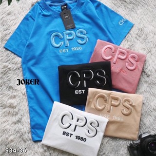 New!! เสื้อยืด งานปัก~งานป้าย CPS ผ้าคอตตอน ทรงตรงใส่ได้ทั้งชาย/หญิง{(SMLXL) No. 81}