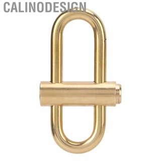 Calinodesign Brass Lock Keychain Slide Locking Snap  Buckles Carabiner Key Holder