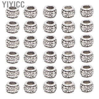 Yiyicc 30pcs Beard Hair Beads Tube Vintage Multifunctional