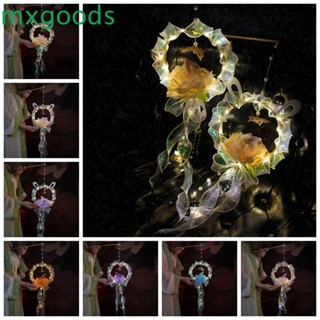 Mxgoods โคมไฟกลางฤดูใบไม้ร่วง DIY พร้อมไฟ LED แฮนด์เมด สไตล์จีนย้อนยุค เรืองแสง ของขวัญสําหรับเด็ก