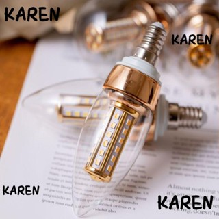 Karen โคมไฟระย้า Led E14 E27 110-220V 8W ประหยัดพลังงาน สําหรับตกแต่งบ้าน