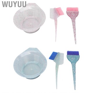 Wuyuu 3pcs Hair Dyeing Brushes Hairdressing Tinting Comb Barbers Coloring Brush F