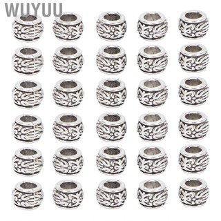 Wuyuu 30pcs Beard Hair Beads Tube Vintage Multifunctional