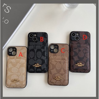 เคสโทรศัพท์มือถือ พร้อมกระเป๋าใส่บัตร หรูหรา สําหรับ iphone14 13 12 pro max 14 11 14pro 14plus 13 12 11 promax