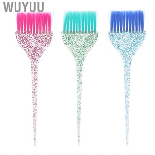 Wuyuu Transparent Dye Brush Set  Reusable Hair Color for Salon Barber Shop