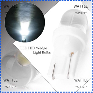 Wattle หลอดไฟ T10 HID DC 12V สีขาว W5W 168 194 LED แบบเปลี่ยน ทนทาน สําหรับป้ายทะเบียนรถยนต์ 30 ชิ้น