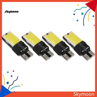 Skym* หลอดไฟแคนบัส LED T10 W5W 194 168 COB 6W สําหรับรถยนต์ 4 ชิ้น