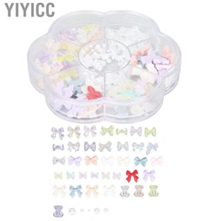 Yiyicc Fashionable Resin Nail Art Decoration Three Dimensional Shiny DIY Orna