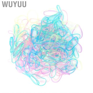 Wuyuu Plastic Hair Ties Multicolor Mini Elastic Bands For Kids Baby Girls JFF