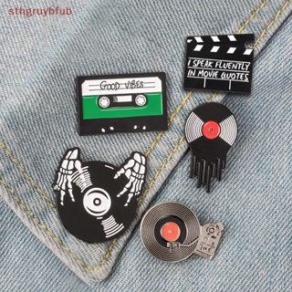 Sthb เข็มกลัดแผ่นเสียงไวนิล DJ Lapel Metal Pins สําหรับเพื่อน TH