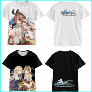 Star3 Atelier Ryza เสื้อยืดแขนสั้น พิมพ์ลายอนิเมะ The Secret Hideout The Animation 3D สําหรับผู้ชาย