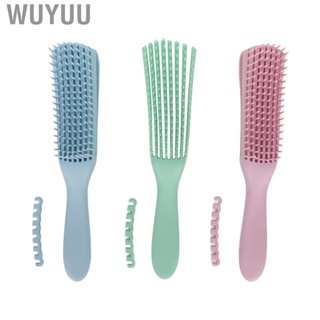 Wuyuu Hair Detangler Brush  3pcs Sturdy Lightweight Knotting Avoidance Adjustable Comb Tooth Hairdressing Tool Natural for Travel