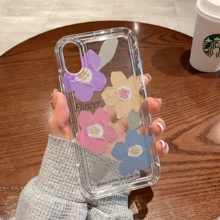 Yiki|เคสโทรศัพท์มือถือ TPU แบบนิ่ม ลายภาพวาดสีน้ํามัน รูปดอกไม้ สําหรับ OPPO Find X6 Pro X6 X5 Pro X5 Lite X5 X3 Pro X3 F21S F21 F19 F17 Pro F12 F11 Pro F11 F9 Pro