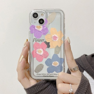 Yiki|เคสโทรศัพท์มือถือ TPU แบบนิ่ม ลายภาพวาดสีน้ํามัน รูปดอกไม้ สําหรับ Huawei Honor X9A X9 X8 X7 X5 X40 X20 X10 X30i X30 X50i X40 GT