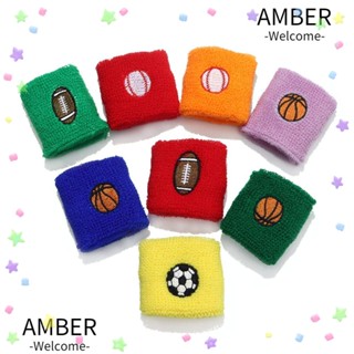 Amber สายรัดข้อมือกีฬา เทนนิส วิ่ง ยิม เด็ก ฟิตเนส แถบคาดศีรษะ