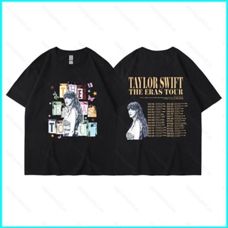 เสื้อยืดผ้าฝ้าย พิมพ์ลาย Taylor Swift the eras tour fans suport star3 2023