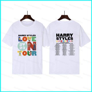 เสื้อยืด ผ้าฝ้าย พิมพ์ลาย star3 Love On Tour 2023 Concert Harry Styles สําหรับผู้ชาย