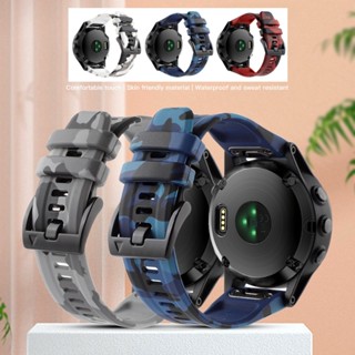 สายนาฬิกาข้อมือซิลิโคน 22 มม. 26 มม. อุปกรณ์เสริม สําหรับ Garmin Fenix7 7X 6 5plus Quatix7 6 S60 Epix Pro Gen2 Mk2