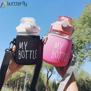 Buttterfly ปลอกหุ้มขวดน้ําสุญญากาศ พร้อมสายคล้อง แบบพกพา