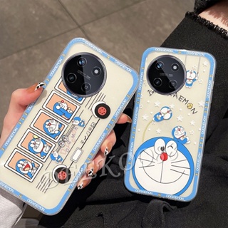 ใหม่ เคสโทรศัพท์มือถือ TPU นิ่ม ลายการ์ตูนโดราเอมอนน่ารัก สีฟ้า สําหรับ Realme 11 NFC C51 4G Realme11 11NFC RealmeC51 2023