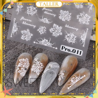 ✧Ready Stcok Nail Art Embossed Flower Nail Stickerสามมิติ Flower Camellia Tulip Rose Stickers Nail Decoration Nail Art For Nail Shop TALLER