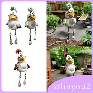 [szlinyou2] ฟิกเกอร์เรซิ่น รูปปั้นไก่ สําหรับตกแต่งสวน ตั้งโต๊ะ