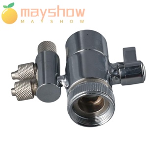 Mayshow อะแดปเตอร์วาล์วแยกก๊อกน้ํา 2 ทาง พร้อมตัวเมีย M22(22 มม.)