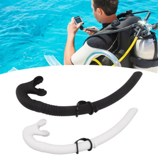 My Green Garden ท่อหายใจดำน้ำพับได้ Soft Mouthpiece ซิลิโคน Freediving Snorkel สำหรับ Spearfishing Snorkeling ว่ายน้ำ