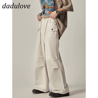 DaDulove💕 New American Ins High Street Retro Overalls Niche High Waist Wide Leg Pants Large Size Trousers